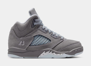 Air Jordan 5 Retro Wolf Grey Preschool Lifestyle Shoes (Light Graphite/White/Wolf Grey)
