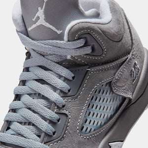 Air Jordan 5 Retro Wolf Grey Preschool Lifestyle Shoes (Light Graphite/White/Wolf Grey)