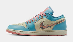Air Jordan 1 Low SE Somos Eternos Mens Lifestyle Shoes (Denim Turquoise/Smokey Blue/Red Stardust)