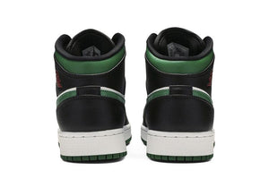 Air Jordan 1 Mid GS Black Pine Green