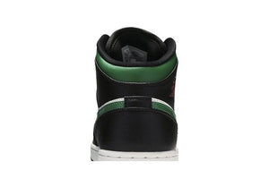 Air Jordan 1 Mid GS Black Pine Green