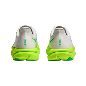Hoka Mach 6 White/Neon Lime