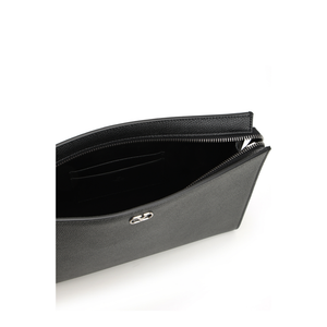 Grained Leather Pouch
