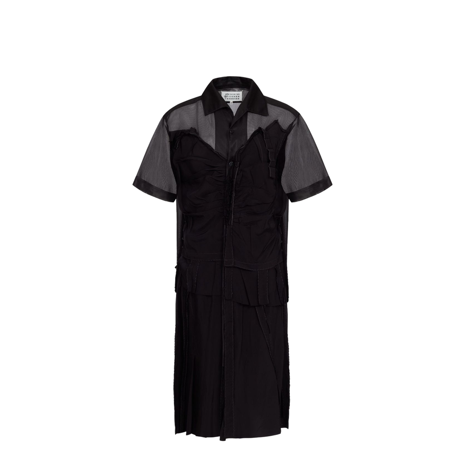 Black Mesh Design Dress