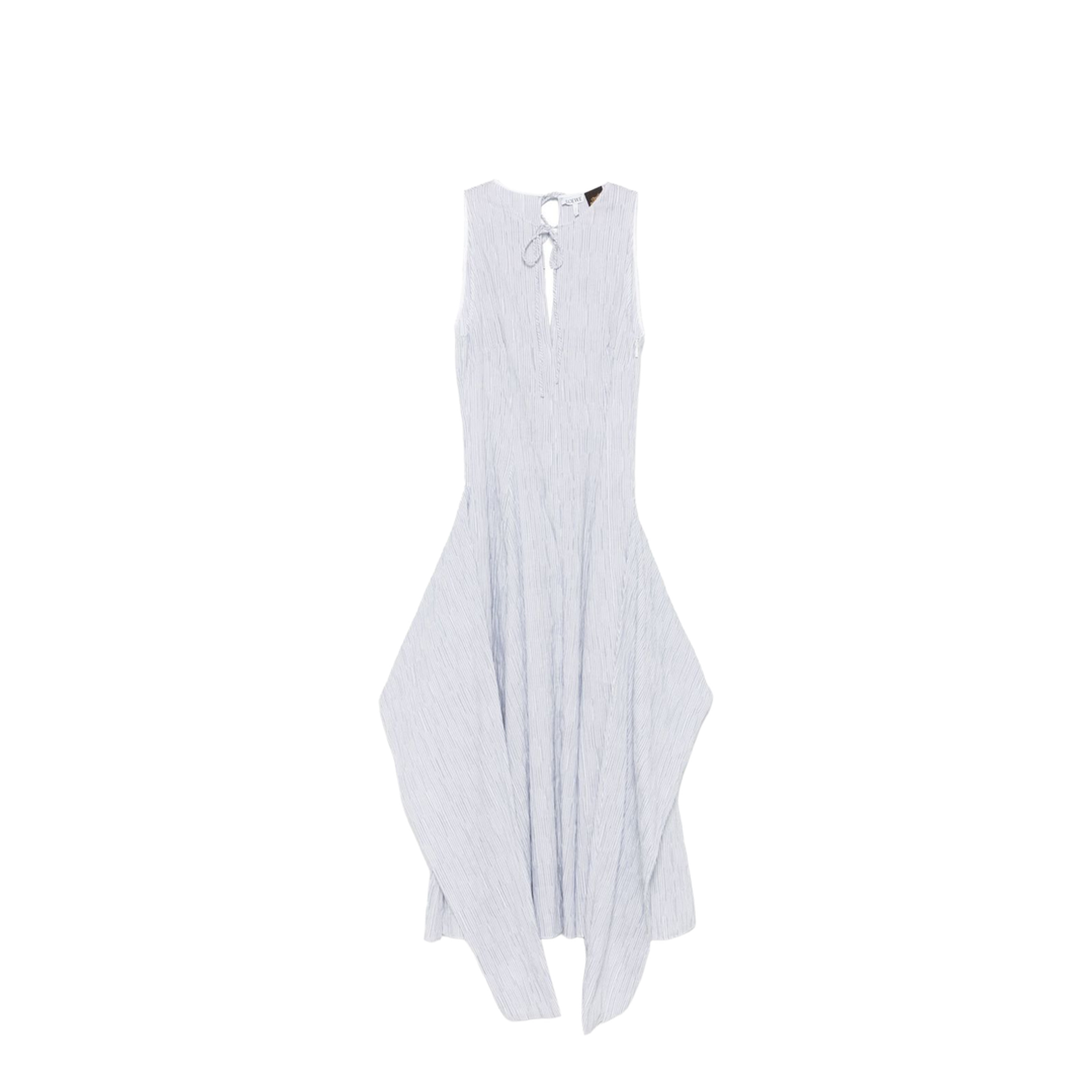 Wrap Dress in Cotton Blend Blue