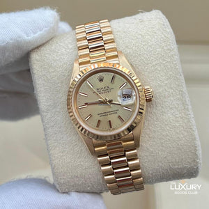 Rolex | Datejust | 69178 | Yellow gold | 26 mm | Yellow gold | Champagne | Automatic