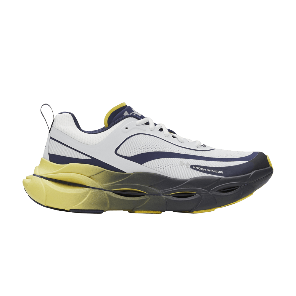 Under Armour Halo Racer Washed Navy Yellow Shade