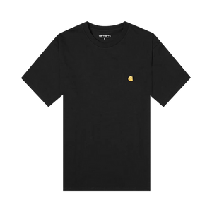 Carhartt WIP Shorts-Sleeve Chase T-Shirt Black/Gold