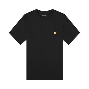 Carhartt WIP Shorts-Sleeve Chase T-Shirt Black/Gold