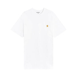Carhartt WIP Shorts-Sleeve Chase T-Shirt White/Gold