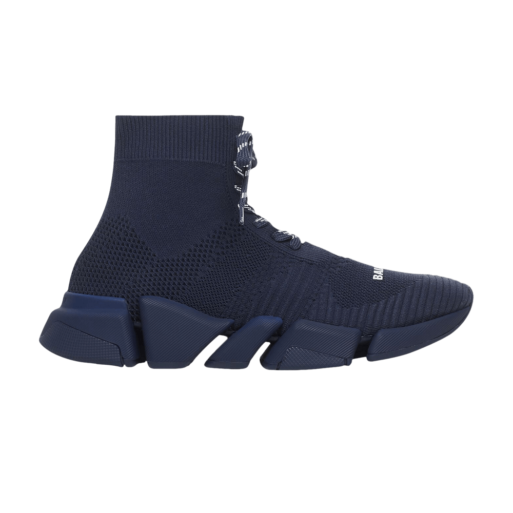 Balenciaga Speed 2.0 Lace-Up Sneaker Dark Blue