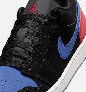 Air Jordan 1 Low Mens Lifestyle Shoe - Black/Summit White/True Blue/Varsity Red)