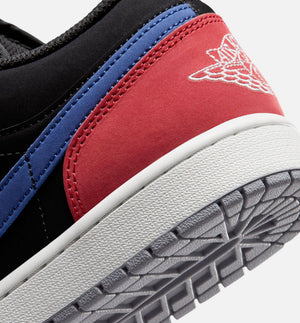 Air Jordan 1 Low Mens Lifestyle Shoe - Black/Summit White/True Blue/Varsity Red)