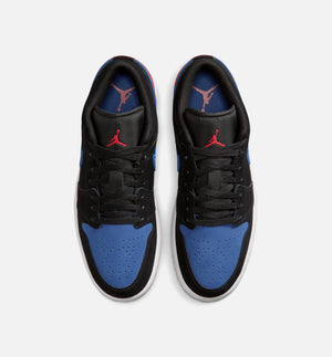 Air Jordan 1 Low Mens Lifestyle Shoe - Black/Summit White/True Blue/Varsity Red)