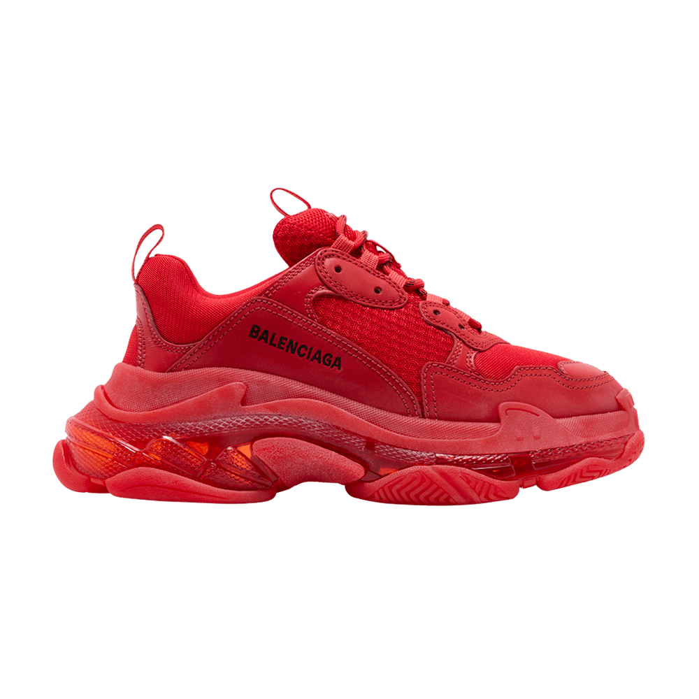 Balenciaga Triple S Sneaker Clear Sole - Red