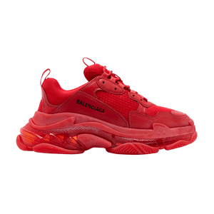 Balenciaga Triple S Sneaker Clear Sole - Red