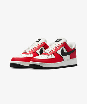 Nike | AIR FORCE 1 '07 LV8 { UNIVERSITY RED/BLACK - SAIL