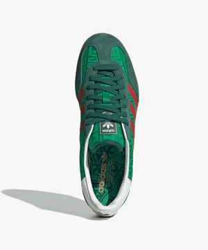 ADIDAS ORIGINALS | GAZELLE INDOOR { GREEN/BETTER SCARLET/COLLEGIATE GREEN