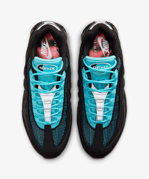 Nike | AIR MAX 95 BIG BUBBLE { BLACK/CHROME - GAMMA BLUE - METALLIC SILVER