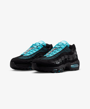 Nike | AIR MAX 95 BIG BUBBLE { BLACK/CHROME - GAMMA BLUE - METALLIC SILVER