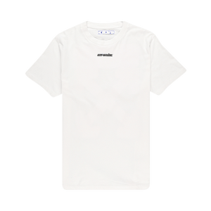 Off-White Marker Shorts-Sleeve Slim T-Shirt White/Blue