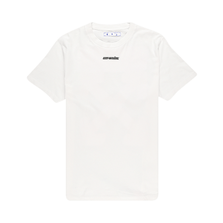 Off-White Marker Shorts-Sleeve Slim T-Shirt White/Blue