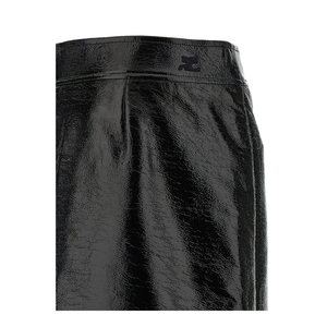 Vinyl Midi Skirt