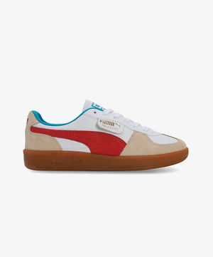 PUMA | PALERMO LEATHER { PUMA WHITE/FOR ALL TIME RED