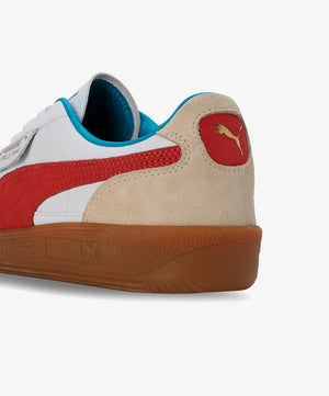 PUMA | PALERMO LEATHER { PUMA WHITE/FOR ALL TIME RED