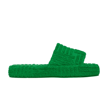 Bottega Veneta Wmns Resort Sponge Slide 'Grass'