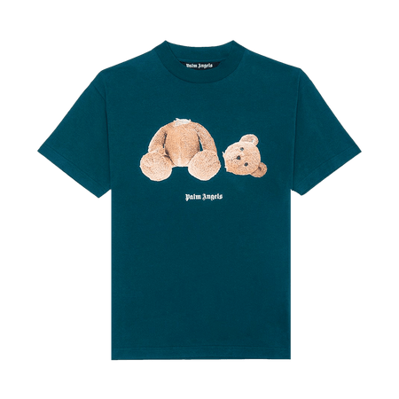 Palm Angels Bear T-Shirt Forest Green/Brown