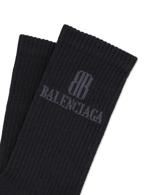logo ribbed socks