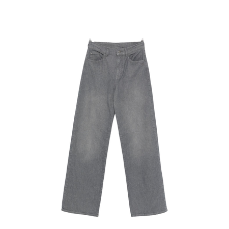 Button Fly Fastening Five Pockets Belt Loops