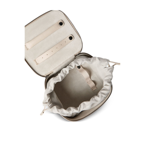 Zipper Grained Calfskin Jewelry Box - White