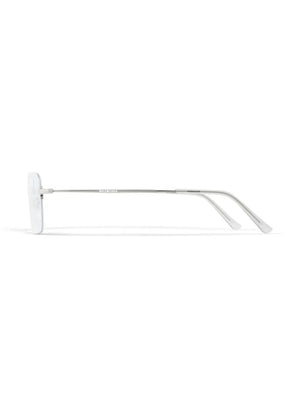 Invisible rectangle-frame sunglasses
