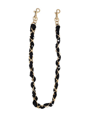 calf leather chain-link bag strap