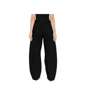 Black Maxi Barrel Workwear Pants