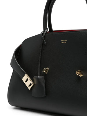 medium Hug leather tote bag