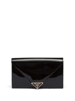 patent-leather envelope bag