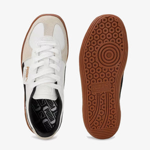 PUMA PALERMO LTH { PUMA WHITE-VAPOR GRAY-GUM