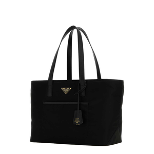 Re-Nylon Black Shopping Bag