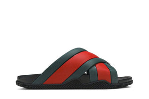 Gucci Rubber Slide Green Red