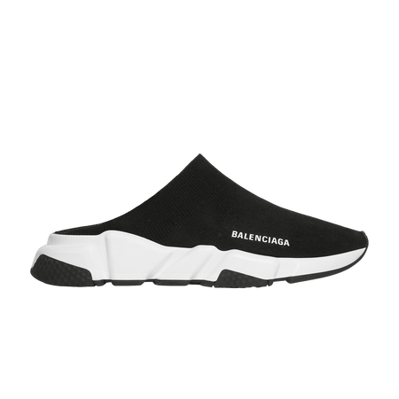Balenciaga Speed Mule Black White