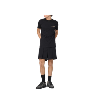 Pleated Gabardine Shorts - Black