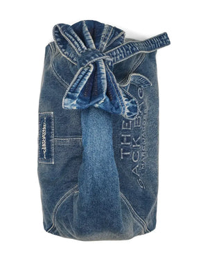 The Bow Denim Sack bag