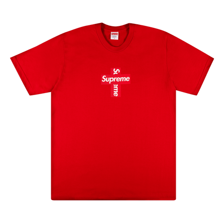 Supreme Cross Box Logo T-Shirt Red
