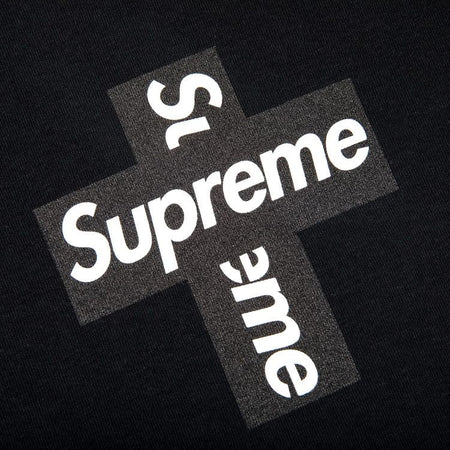 Supreme Cross Logo Black T-Shirt