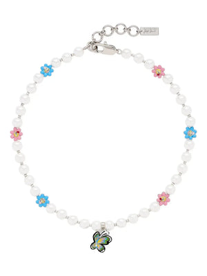 x Hattie Stewart The Garden Pearl Station necklace