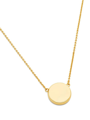 logo-plaque pendant necklace