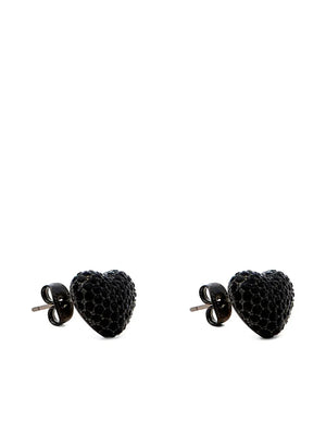 The Pavé Balloon Heart earrings